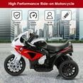thumbnail image 5 of Gymax Kids Ride On Motorcycle BMW Licensed 6V Electric 3 Wheels Bicycle w/ Music&Light Red, 5 of 9