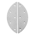 thumbnail image 1 of 1 par de placas metálicas para talón, kit de reparación de suela con tornillos, almohadillas protectoras para talón de botas de hombre, placas de reparación de talón en forma de media luna., 1 of 8