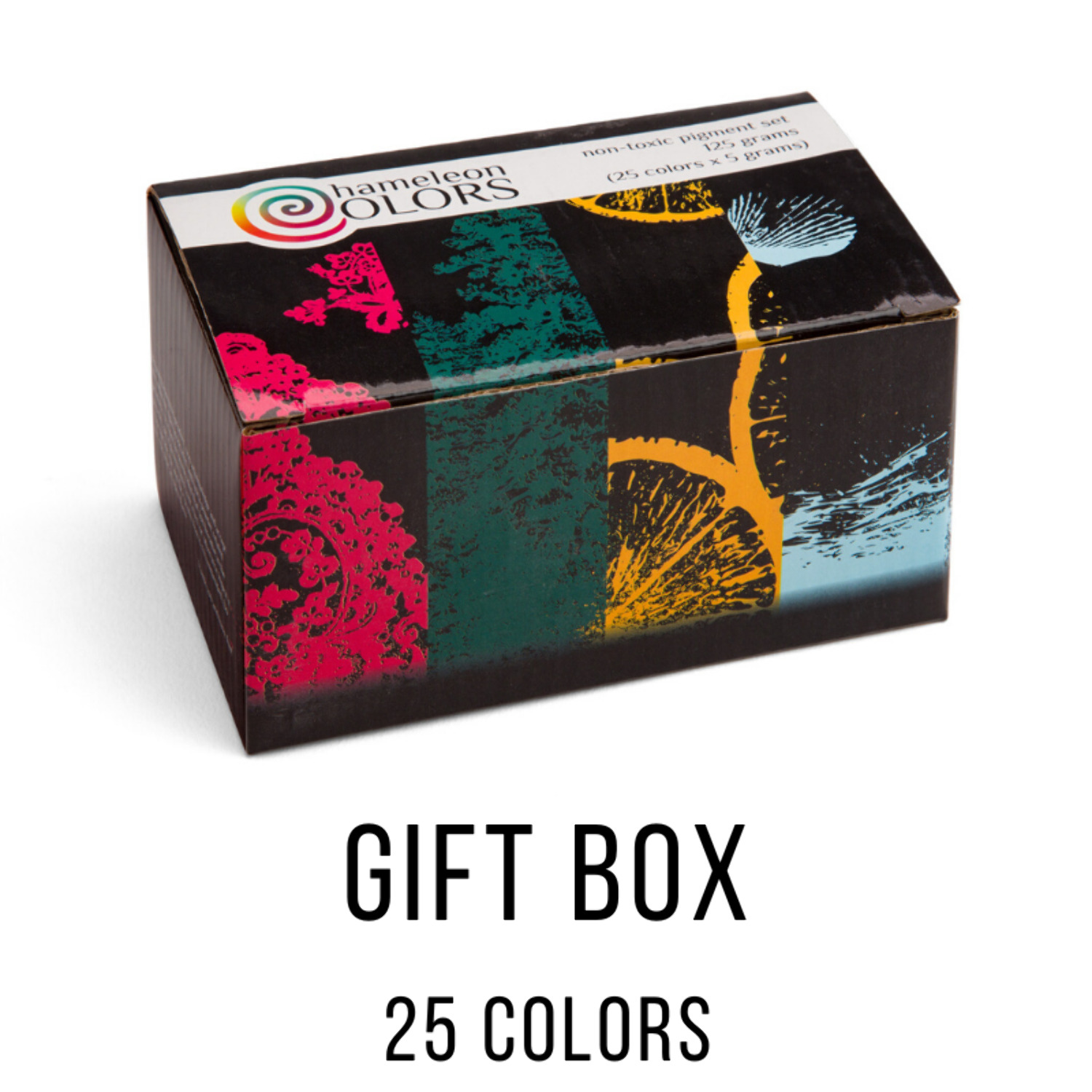 Chameleon Colors Mica Powder Kit, 25 Colors for Epoxy Resin, Nail Art, and Makeup Pigment, 125 Grams (5 Grams per Color)