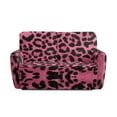 thumbnail image 3 of Xixirimido Recliner Loveseat Cover Non-Slip Reclining Couch Covers for 2 Seat, Recliner Sofa Cover Furniture Protector with Pockets for Kids, Pets, Leopard Cheetah Pink, 3 of 8