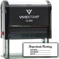 thumbnail image 2 of (3 pack) All Quality Important Meeting When Where Why Self-Inking Rubber Stamp | Agenda Planning Stamps (Black Ink) - Q-400, 2 of 7