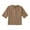 Khaki, variant on Coerni Girls Cotton Linen Shirts Short Sleeve V Neck Button Down Dress Shirt Teen Lightweight Breathable School Tops Cute Sweatshirt