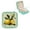 Green, variant on Creowell Lemons Bee Checkered Flexible Jewelry Box for Travel Green