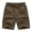Coffee, variant on Men's Short Pants Casual Solid Color Button Elastic Waist Lightweight Basic Comfy Classic Shorts Cotton Simple Summer Shorts with Pockets