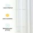 thumbnail image 4 of THD Natalie Faux Linen Semi Sheer Privacy Sun Light Filtering Grommet Window Panels, Pair, 4 of 4