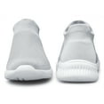 thumbnail image 7 of ADQ Women's Sneakers Lightweight Walking Shoes Breathable Slip-on Flats Light Gray 6, 7 of 7