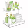 thumbnail image 1 of Organizador de encimera de baño NPPLUS de 2 niveles, acrílico transparente, 1 of 7