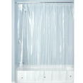 thumbnail image 2 of PEVA Waterproof Shower Curtain Liner with 12 Reinforced Buttonholes - 72" x 72" - Clear, 2 of 5
