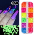 thumbnail image 2 of 12 Colores/caja de lentejuelas de mariposa para decoración de uñas de brillante DIY accesorios para la de Acción de - 05, 2 of 6
