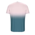 thumbnail image 6 of BiZtdJrK Women Fashion Summer Cardigans Gradient Color Short Sleeve Open Front Sweaters Lightweight Travel Vacation Shrug Cardigan with Pockets Blue XL, 6 of 6