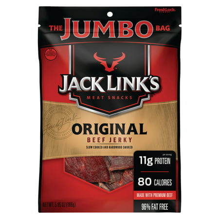 Jack Link's Original Beef Jerky Jumbo Bag, 5.85 (Best Meat To Make Jerky Out Of)