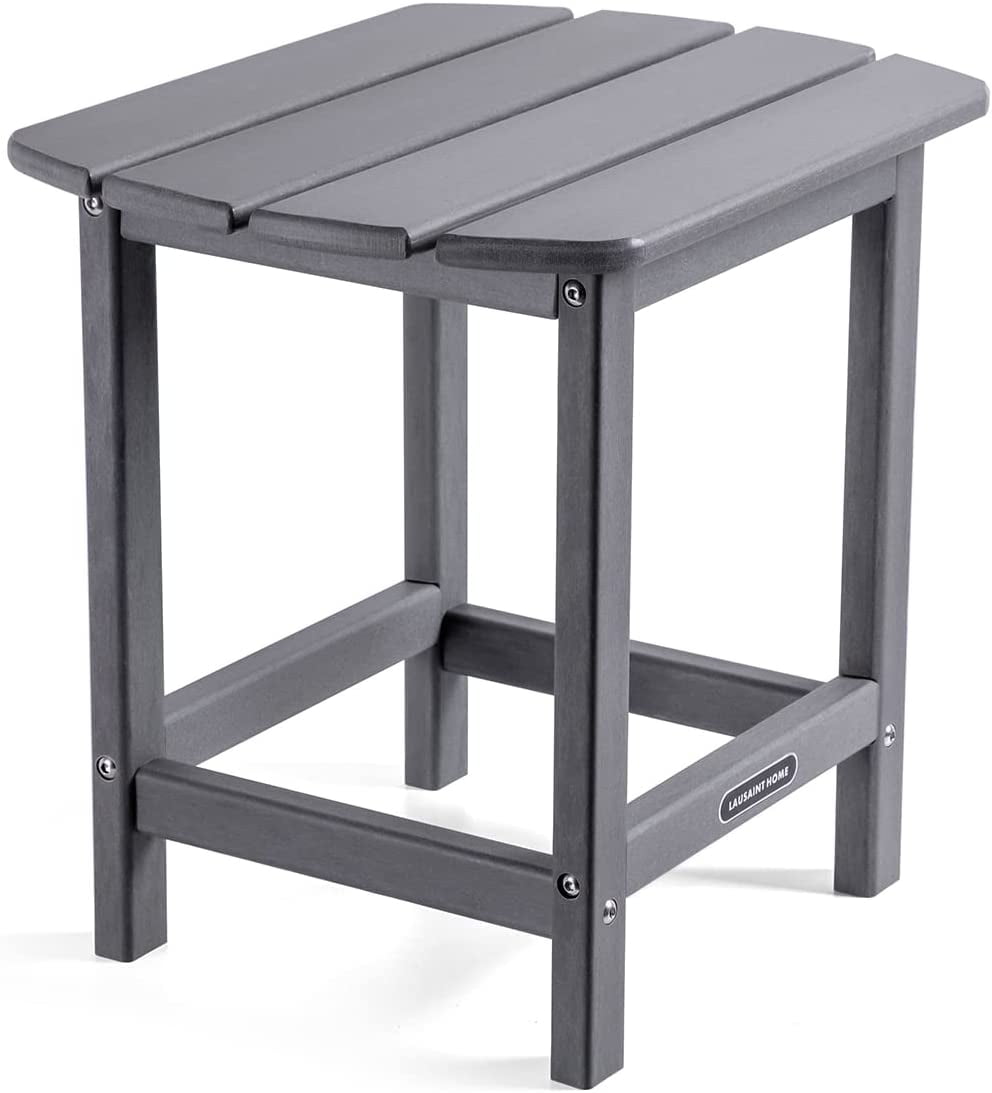 Buy LAUSAINT HOME Patio Side Table, Outdoor HDPE Plastic End Table