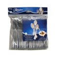 thumbnail image 1 of WNA REF320SP Reflections Heavyweight Plastic Cutlery Spoon, Silver - 6.25 in., 1 of 1