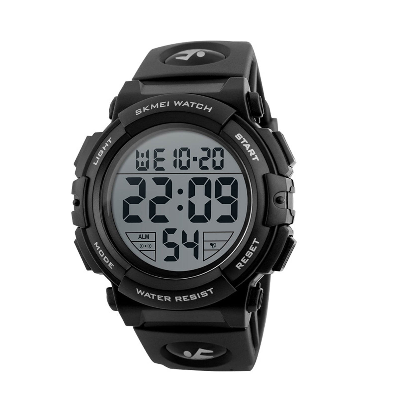 Men Fishing Battery Powered Digital Display Sport Watch Large Screen