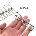 thumbnail image 6 of 3.4 Inches 14 Pack Heavy Duty Clothes Pins for Hanging Clothes, Stainless Steel Clothespins for Metal Clothes Clips, Clothes Pegs, 6 of 6