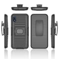 thumbnail image 5 of Compatible for Samsung Galaxy A10e Case with Tempered Glass Screen Protector Belt Clip Holster Defender Rugged Shock Proof Armor Heavy Protection Phone Cover w/Magnetic Mount Plate [Black], 5 of 6