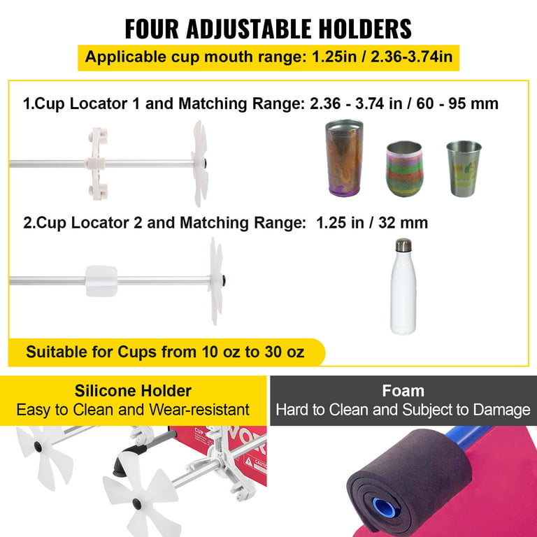 4 Cup Turner for Crafts Tumbler, Tumbler Spinner for Epoxy