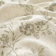 thumbnail image 3 of CURTAINKING Floral Linen Blend Curtains Light Filtering 96 Inch Window Curtains for Living Room Bedroom Farmhouse Vintage Window Treatment Rod Pocket Green, 3 of 11