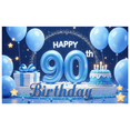 thumbnail image 1 of Blue Balloons Happy Birthday Cake Banner Milestone Party Gift Box for Celebration Event Decoration, 1 of 4