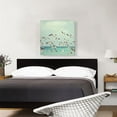 thumbnail image 2 of ARTCANVAS Flying Seagulls Home Decor Square Canvas Art Print - Size: 26" x 26" (0.75" Deep), 2 of 9