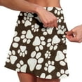 thumbnail image 3 of Fgnfyis Jupes de Tennis pour Femmes Jupe Décontractée Imprimée avec Short Intégré Confortable Extensible Taille Haute Jupe Ligne A Mini pour Printemps Été Jupes Femmes Blanc TG, 3 of 5