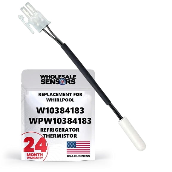Wholesale Sensors Replacement for Whirlpool W10384183 Refrigerator Thermistor 24 Month Warranty