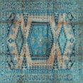 thumbnail image 1 of Ahgly Company Indoor Square Persian Light Blue Traditional Area Rugs, 7' Square, 1 of 4
