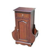 D-ART COLLECTION Mahogany Magazine Side Table