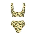 thumbnail image 2 of Honeii Roosters In Farm Print Women’s Bikini Set,Two Piece Swimsuit Bathing Suits,Stylish High Elasticity Swimwear for Beach and Pool, 2 of 7