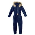 thumbnail image 4 of SRZYMJ Formal Jumpsuit for Women Stylish Women's Hooded Jumpsuit with Large Collar Korean Design Slim Fit Insulated Winter Ski Suit for, 4 of 4