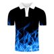 thumbnail image 1 of Blusa de manga corta con estampado de cuello vuelto para hombre Pompotops oipoqjl43017, 1 of 3