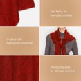 thumbnail image 5 of BASICO Fall Scarf for Women, Winter Scarf, Women's Scarves & Wraps, Blanket Scarf, Fall Accessories (27 Colors) (Triangle Burgundy), 5 of 7
