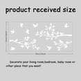 thumbnail image 2 of Bird Wall Sticker White Branches Wall Decal Removable DIY Vinyl Mural Art Wallpaper Decor for Kids Bedroom Nursery Classroom 70×32 CM Wall Sticker Vinyl Transfer, 2 of 9