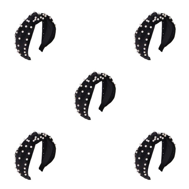 Soidarity Diadema de franela Diadema Elegante a la moda Aros para el cabello Diadema multicolor Tocado Buena elasticidad para niña Negro Type2 NO2