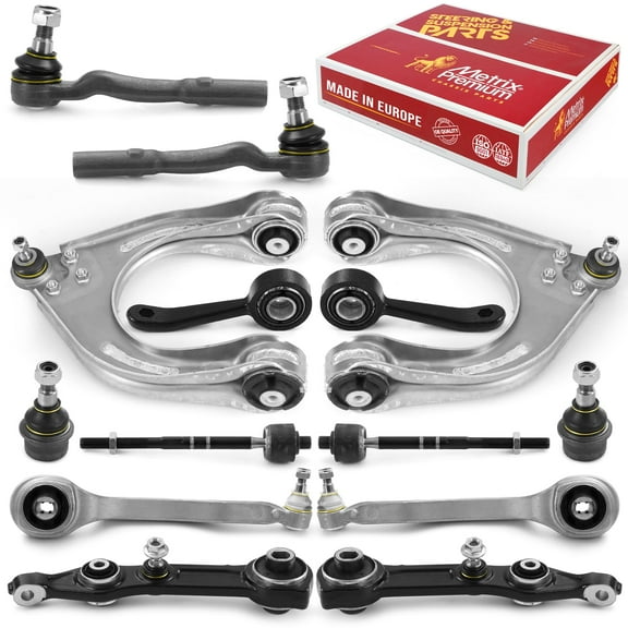 Metrix Premium Chassis Parts - 14 PC Front Suspension Kit Fits 07-11 Mercedes-Benz CLS550, 07-11 CLS63 AMG, 07-09 E550 RWD, 07-09 E63 AMG, 06 CLS500, 07-09 E320, Made in Europe