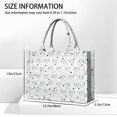 thumbnail image 3 of Large Capacity Tote Bag,White Buffalo Skull Dot Pattern Handbag Fashion Luxury Tote Bag,15.7"x13"x 5.1" Inches,Laptop Compatible, 3 of 6