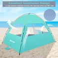 thumbnail image 4 of Gorich Beach Tent for 3/4/6/8 Person, UPF 50+ UV Protection, Portable Sun Shelter, Easy Setup Sun Shade Beach Canopy with Carry Bag, 4 of 8