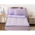 thumbnail image 6 of 3pcs Kids Comforter Set Zip up Bedding Set for Girls,Twin Kid Bedding Set Bow Comforter Set for Kid,All in one Zipper Bedding（Lightpurple,Twin）, 6 of 8