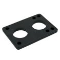 thumbnail image 3 of Longboard Riser Pads 1/4" (6mm) Set/2 Risers Skateboard Old School Black Shock, 3 of 5