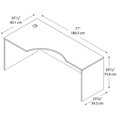 thumbnail image 4 of Bush Business Furniture Module d'Angle Série C 72 Pouces LH Cerisier Naturel, 4 of 5