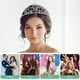 thumbnail image 4 of KAKOWELY Corona de fiesta, tocado, corona de novia, corona de novia para boda, corona decorativa para niña, 4 of 5