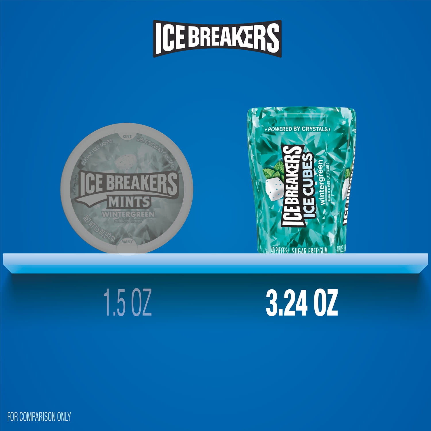 【heres】ICE BANGLE101 Ice Breakers Ice Cubes Wintergreen Sugar Free Chewing Gum