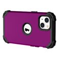 thumbnail image 6 of iPhone 13 Case 6.1",Decase Slim Hybrid Heavy Duty Rugged Defender Armor Cover Shockproof Anti-Scratch 3 In 1 Silicone Bumper Hard PC Back  Case for Apple iPhone 13 6.1", Purple, 6 of 6