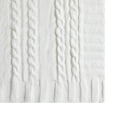 thumbnail image 3 of VCNY Home Dublin White Cable Knit Cotton Throw, 50" x 70", 3 of 5