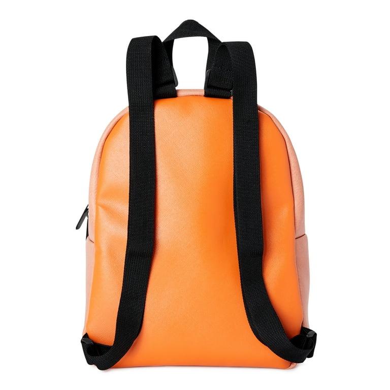 Quilted Two-Way Zip Mini Bag - Orange