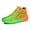Green Orange Blue, variant on YOURDIARY Men's Lace-Up High-Top Basketball Shoes Breathable Non-Slip Outdoor Sneakers Cushioning Athletic shoes