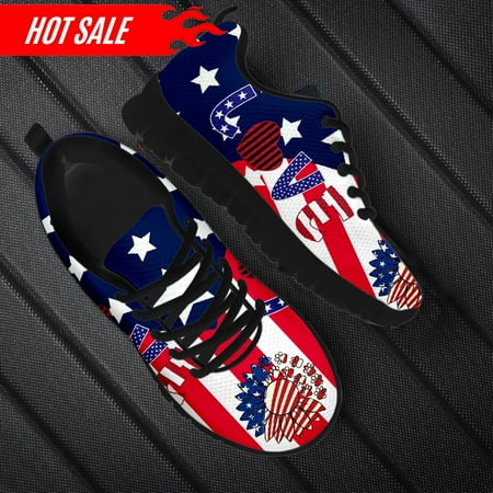 

2023 New Style Women Lace up Running Sneakers Stylish American Sunflower Love Design Female Flat Shoes Chaussures