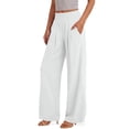 thumbnail image 3 of Sundazz Wide Leg Pants for Women Summer Smocked Waisted Palazzo Pants Baggy Flowy Trousers, XS-XL, 3 of 8