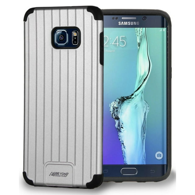 Housse de Protection Duo Mince Métallique Argentée pour SAMSUNG GALAXY S6 EDGE PLUS SM-G928