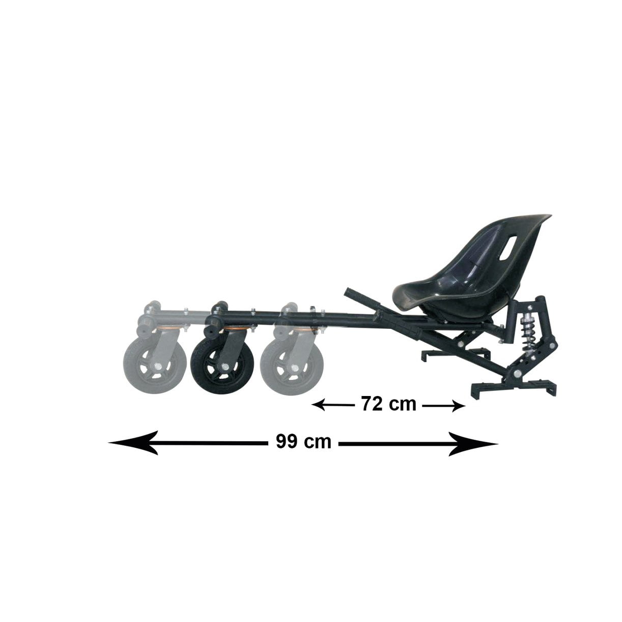Gyrocopters Hovercart Mobility Board Seat Attachment For Hoverboards 6.5 inch 7 inch 8.5 inch 10 inch Walmart